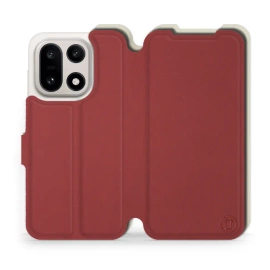 Phone Case OnePlus 15 - Design Dark Red with Platinum