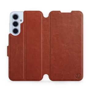 Hülle für Samsung Galaxy M35 5G - Farbe Brown&Orange