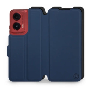 Etui Soft Touch do Motorola Moto G35 5G - wzór Głęboki granat z czernią