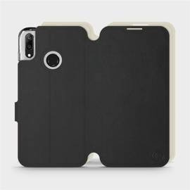 Phone Case Huawei Y7 2019 - Design Black with Platinum