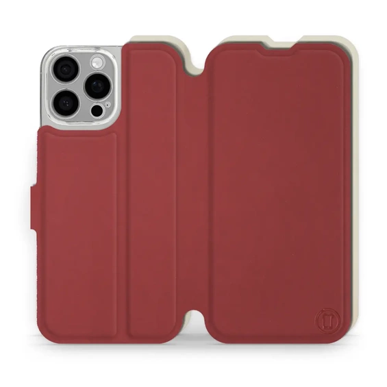 Etui Soft Touch do Apple iPhone 16 Pro Max - wzór Zachodząca czerwień z platyną