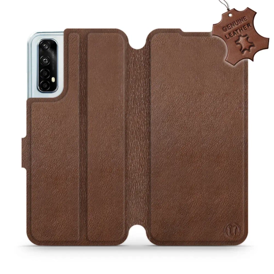 Phone Case Realme 7 - Design Brown Leather