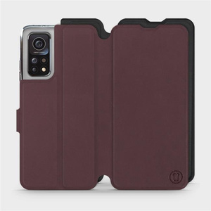 Phone Case Xiaomi Mi 10T Pro - Design Burgundy with Black