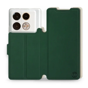 Phone Case Infinix Note 40 Pro - Design Green with Platinum