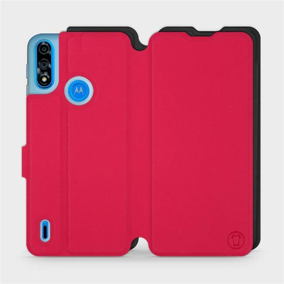 Phone Case Motorola Moto E7i Power - Design Red with Black
