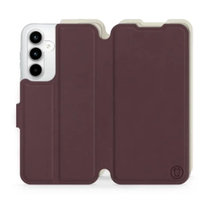 Phone Case Samsung Galaxy A35 5G - Design Burgundy with Platinum