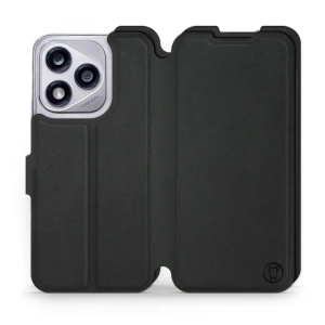 Etui Soft Touch do Huawei Honor 400 Lite - wzór Satynowa czerń