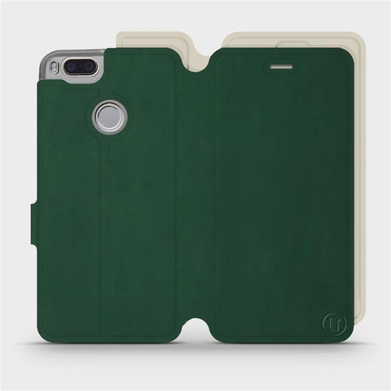 Hülle für Xiaomi Mi A1 - Farbe Grün mit Platin