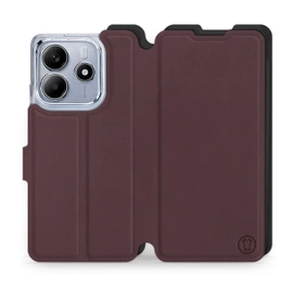 Phone Case Xiaomi Redmi Note 14 5G - Design Burgundy with Black