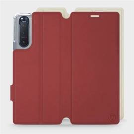 Phone Case Sony Xperia 5 II - Design Dark Red with Platinum