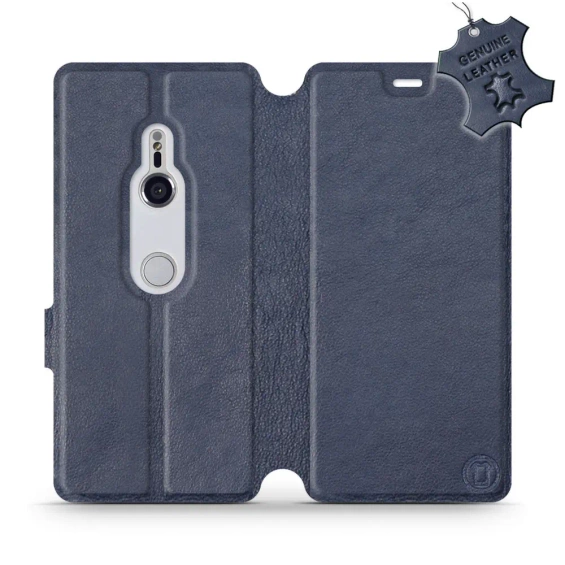 Phone Case Sony Xperia XZ3 - Design Blue Leather