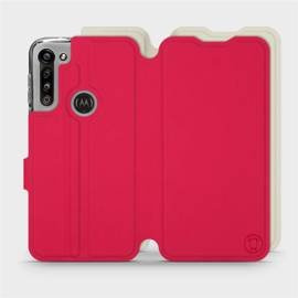 Phone Case Motorola Moto G8 Power - Design Red with Platinum