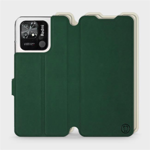 Etui Soft Touch do Xiaomi Redmi 10C - wzór Miejska zieleń z platyną