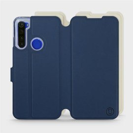 Hülle für Xiaomi Redmi Note 8T - Farbe Marineblau mit Platin