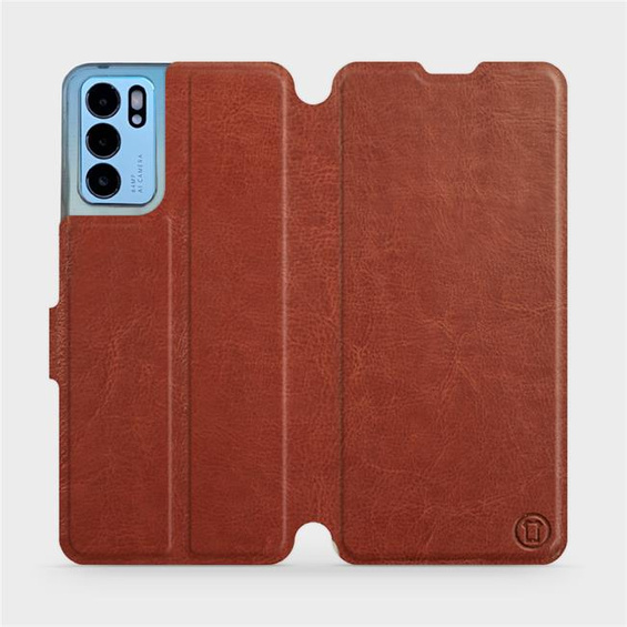 Etui do OPPO Reno 6 5G - wzór Brown&Orange