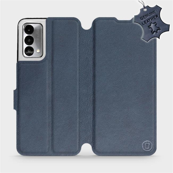 Phone Case Realme GT Master Edition - Design Blue Leather