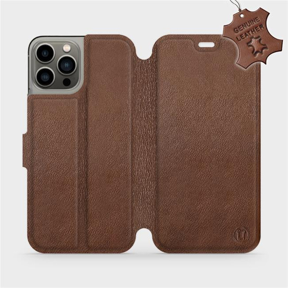 Phone Case Apple iPhone 13 Pro - Design Brown Leather