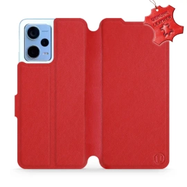 Phone Case Xiaomi Redmi Note 12 5G - Design Red Leather