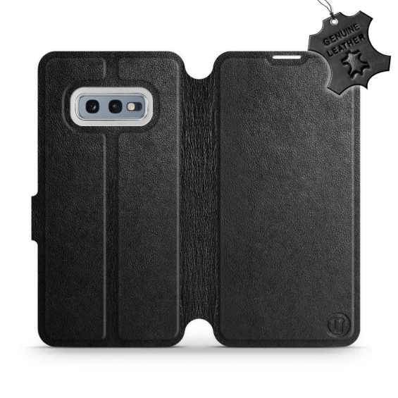 Phone Case Samsung Galaxy S10e - Design Black Leather