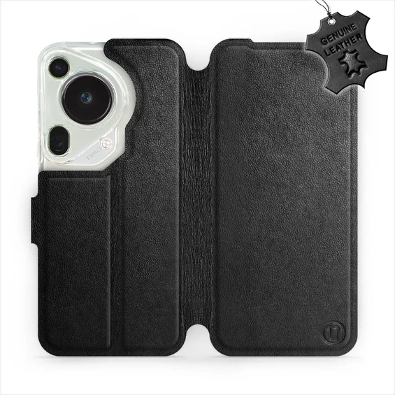 Phone Case Huawei Pura 70 Ultra - Design Black Leather