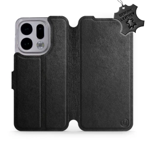 Phone Case OPPO Find X9 - Design Black Leather