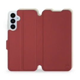 Phone Case Samsung Galaxy A25 5G - Design Dark Red with Platinum