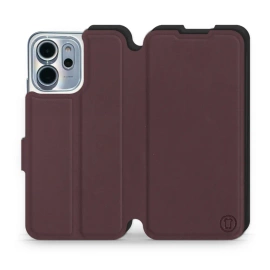 Phone Case OPPO Reno 14 F 5G - Design Burgundy with Black