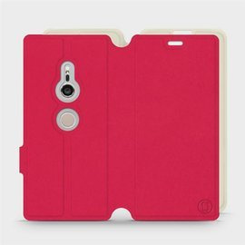 Phone Case Sony Xperia XZ2 - Design Red with Platinum