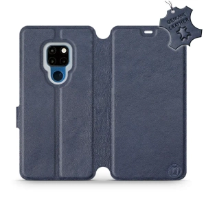 Phone Case Huawei Mate 20 - Design Blue Leather