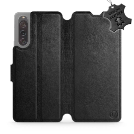 Phone Case Sony Xperia 10 V - Design Black Leather