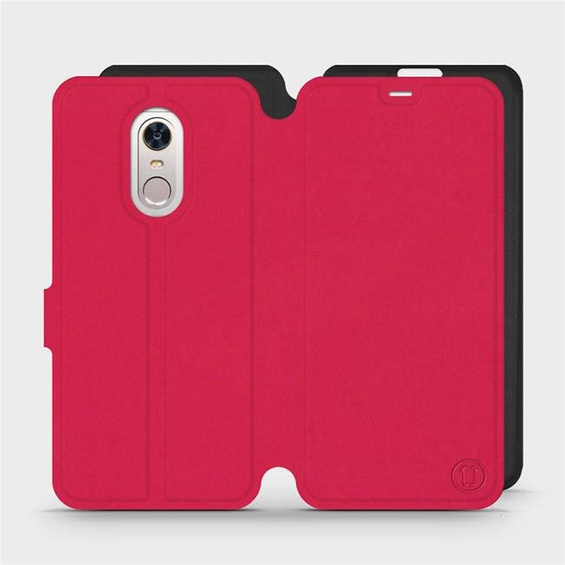 Hülle für Xiaomi Redmi 5 Plus - Farbe Rot mit Schwarz