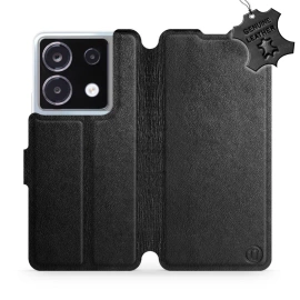 Phone Case Xiaomi POCO X6 - Design Black Leather