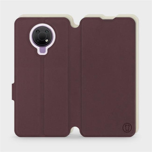 Phone Case Nokia G10 - Design Burgundy with Platinum