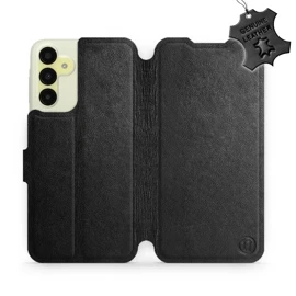 Phone Case Samsung Galaxy M15 5G - Design Black Leather