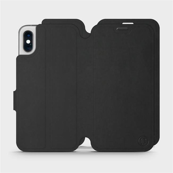 Etui Soft Touch do Apple iPhone X - wzór Satynowa czerń