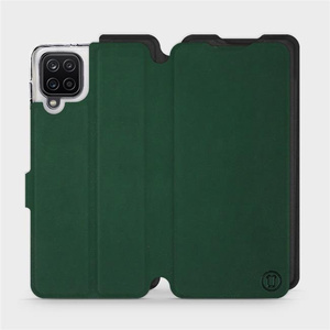 Phone Case Samsung Galaxy A12 - Design Green with Black