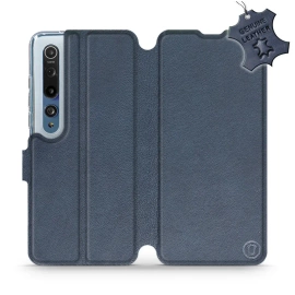 Phone Case Xiaomi Mi 10 - Design Blue Leather