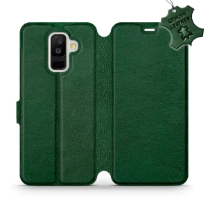 Phone Case Samsung Galaxy A6 Plus 2018 - Design Green Leather