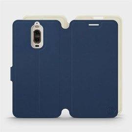 Etui Soft Touch do Huawei Mate 9 Pro - wzór Głęboki granat z platyną