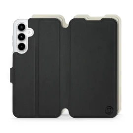 Phone Case Samsung Galaxy A35 5G - Design Black with Platinum