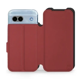 Phone Case Google Pixel 8A - Design Dark Red with Black