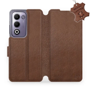Phone Case OPPO A5m - Design Brown Leather