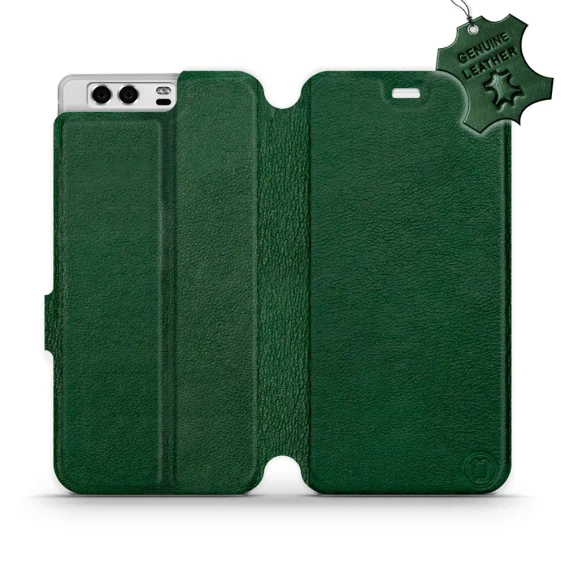 Phone Case Huawei P10 - Design Green Leather