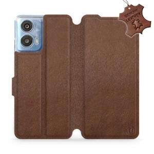 Phone Case Motorola Moto G24 - Design Brown Leather