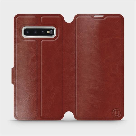 Etui do Samsung Galaxy S10 - wzór Brown&Gray
