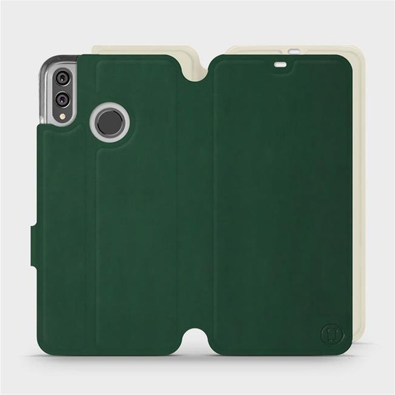 Etui Soft Touch do Huawei Honor 8X - wzór Miejska zieleń z platyną