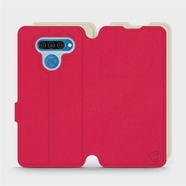 Phone Case LG Q60 - Design Red with Platinum