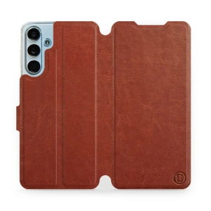 Hülle für Samsung Galaxy M55 5G - Farbe Brown&Orange