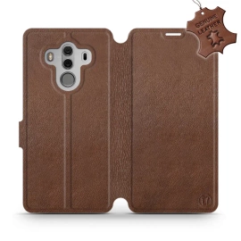 Phone Case Huawei Mate 10 Pro - Design Brown Leather