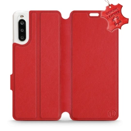 Phone Case Sony Xperia 10 II - Design Red Leather